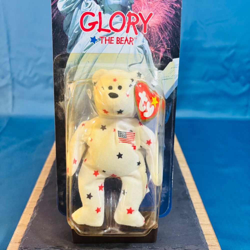 Ty Beanie Babies Glory The Bear 1999 McDonald's Exclusive Sealed Patriotic Plush